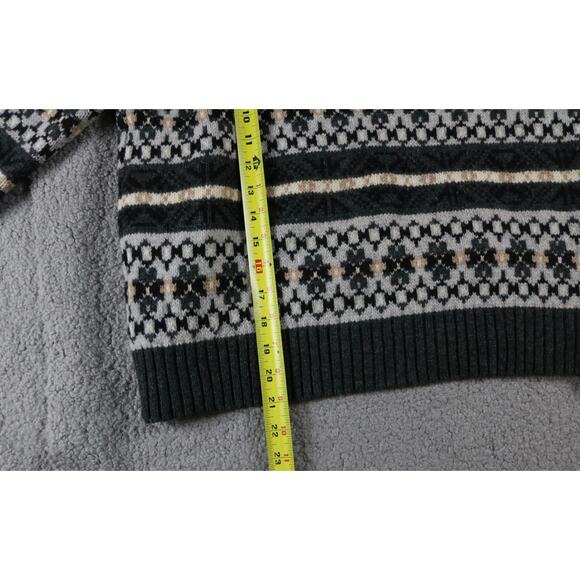 J. Crew Sweater Womens Xs Multicolor Fair Isle Lambs Wool Oversize - Picture 7 of 7
